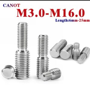 חוט מתאם זכר M3-M16 נירוסטה המרה ראש כפול בורג 304 ברגים