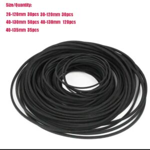 30-120 חבילות מעורבבות אוניברסליות של רצועת גומי להחלפה לדיסקים CD DVD, רצועת סיבוב חדשה ומגוונת לקסטת הקלטה