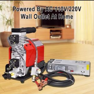 מדחס אוויר נייד GX CS2 300Bar 12V PCP בלחץ גבוה 4500Psi עם מתאם חשמל 12V למיכל רובה PCP Scuba