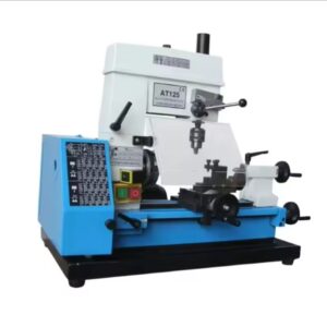 מכונת מחרטה מתכת מיני AT125 3 ב-1 משולבת, מחרטה שולחנית, כרסום וקידוח, לשימוש חובבני, חינוכי וביתי