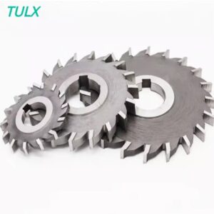 TULX חם 1PCS 50mm 63mm 75mm 80mm 100mm 125mm 130mm 150mm HSS שלושה להבי שן ישרים לחיתוך פנים, עובי 4mm-20mm