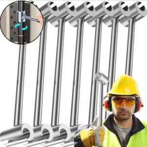 מפתח כפול להתאמת רווח בין צירים לדלתות עם ראש כפול לתיקון צירים עגולים וחסכון בעבודה