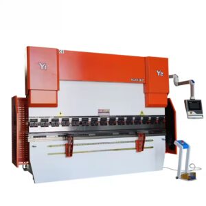 מכונת CNC WE67K-100T/3200 עם מערכת כיפוף Delem, מכונת חיתוך, גיליון מגלוון, פלדת אל-חלד