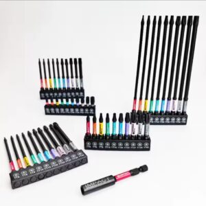 סט ביטים מגנטיים למברגה טורקס בגודל 25-150 מילימטר, עשויים מפלדת סגסוגת S2, כלי יד למקדחה עם ראש בצורת הקסדה ותושבת