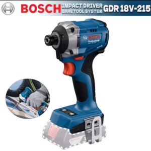 BOSCH GDR 18V-215 215 מנהל השפעה אלחוטי מקצועי Nm Brushless Impact Drill 1/4" כלי עבודה פנימיים בצורת הקסדה GDR18V-215