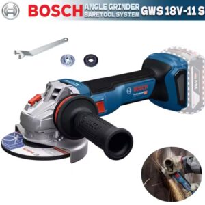 BOSCH GWS 18V-11 S מטחנת זווית אלחוטית אנטי רטט 18V מקצועית Brushless 1100 W מטחנת Bosch Power Tools GWS18V-11 S