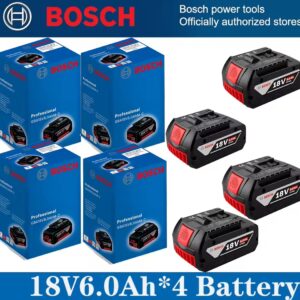 100% סוללה מקורית של Bosch 18V, סוללות גיבוי 18V6000mAh, מערכת מקצועית אלחוטית, BAT609 BAT618 GBA18V80 tool ba
