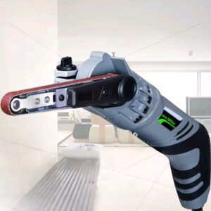 מכונת שנייה חשמלית ניידת בעוצמה של 260W עם 6 מהירויות, כלי עבודה לשטיפה ולשיפור עם 3 רצועות אברסיביות 220V