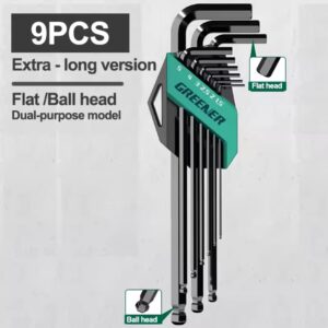 סט 9 מפתחות אלן מקצועיים GREENER