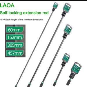 מוט הארכה מקצועי LAOA למברגה עם שחרור מהיר