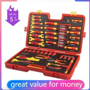 כלי תיקונים מקצועיים לתיקון רכבות חשמליות 39 חלקים מברג סוקט מבודד 1000V סט כלי יד