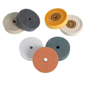 גלגל טחינה ופוליש פחמן סיליקון בגודל 3 אינץ' עבור מתכת, הסרת חלודה וטיפול משטחים - בשילוב עם טחינה, ראש עגול, תואם למכונת טחינת תבניות