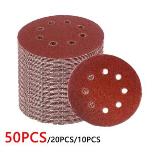 10-50 יחידות 8 חורים נייר שמירה לעץ מתכת עץ ידידותי לסביבה דיסק שחזור כלי פוליש 40-3000 גריט דיסקים לשחזור