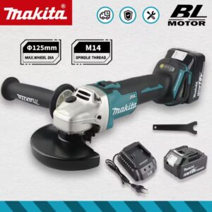 מכונת פוליש חשמלית Makita DGA506 18V 125mm מטחנת זווית טעינה מכונת חיתוך ושיפור מתכת