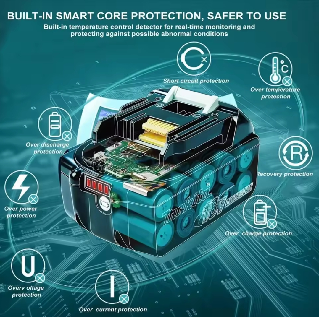 סוללת Makita 18V LXT Li-Ion לכלי עבודה – תמונה 2