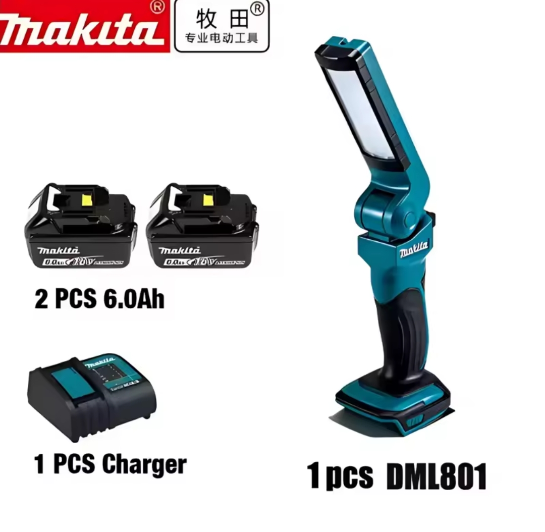 מנורת תאורה חיצונית Makita 18V DML801 תאורה חיצונית DML801 פנס LED נטענת אור שמש מתקפל 801 - Image 6