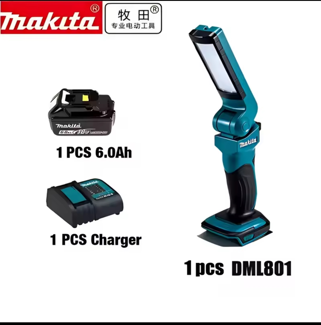 מנורת תאורה חיצונית Makita 18V DML801 תאורה חיצונית DML801 פנס LED נטענת אור שמש מתקפל 801 - Image 7