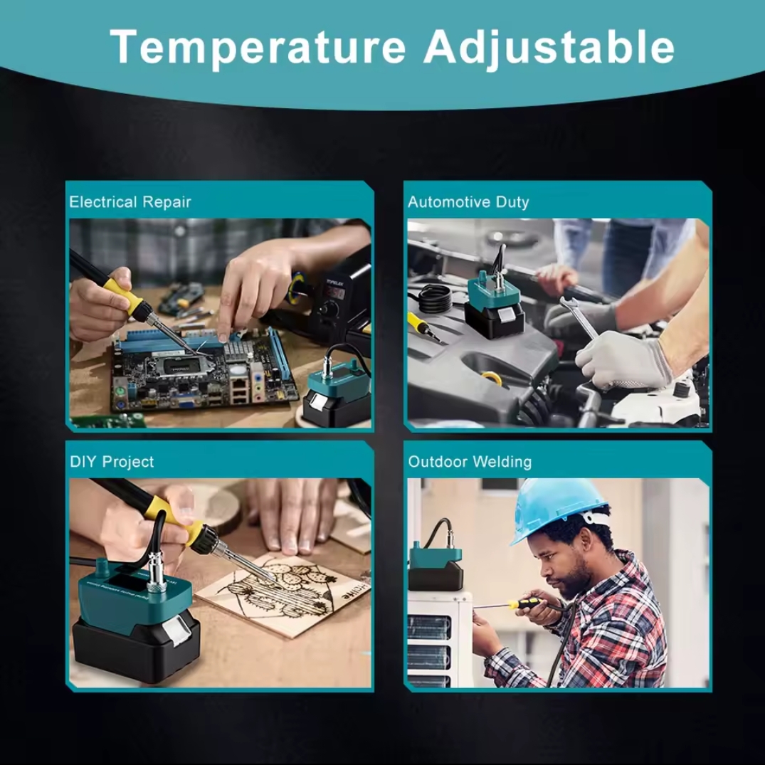 מחשב חשמלי אלחוטי להידוק עבור סוללת Makita 14.4~18V 300 ° C-510 ° כלי תיקונים למקלדת מתכת להתאמת C – תמונה 5