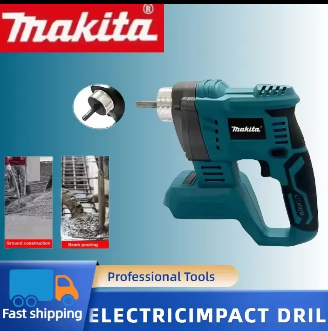מיקסר בטון חשמלי אלחוטי Makita, מתאים לסוללות 18V ו-20V