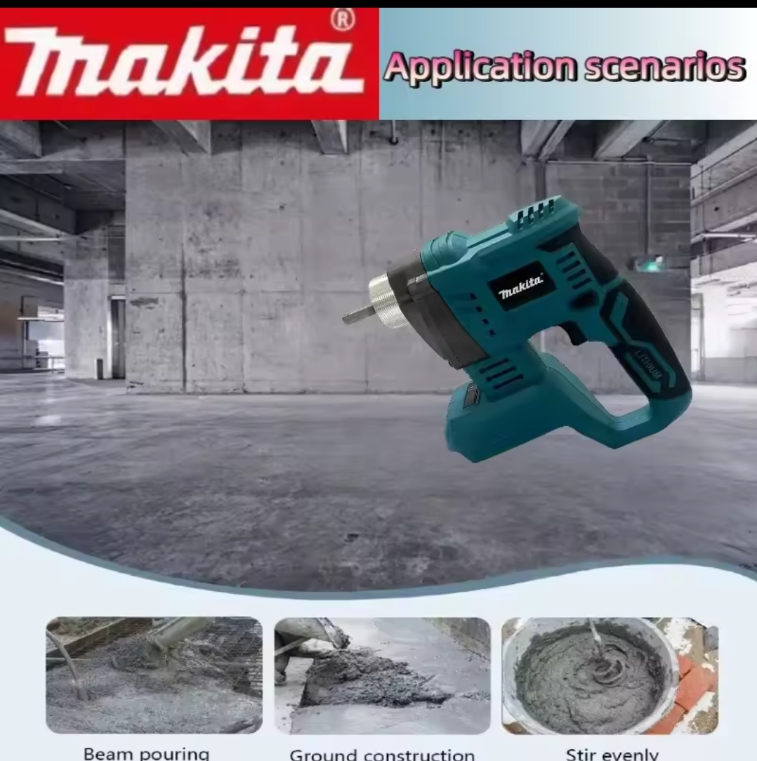 מיקסר בטון חשמלי אלחוטי Makita, מתאים לסוללות 18V ו-20V - Image 3