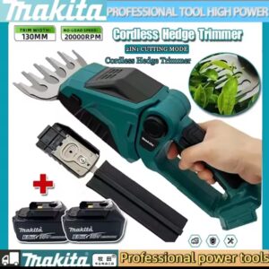 מכונת גיזום אלחוטית 2 ב-1 מיני ידנית חשמלית Makita לגיזום דשא מופעלת על ידי גיזום דשא לגינה עבור סוללת 18V