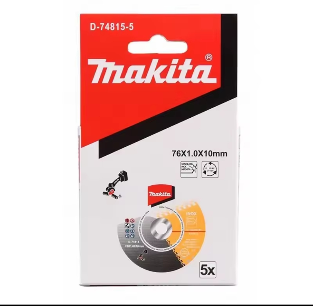 גּלגלי חיתוך עבור MAKITA D-74815-5 פלדת אל-חלד מתכת 5 76mm חבילות להבי חיתוך מעגליים עבור כלי בית DIY DMC300 – תמונה 3
