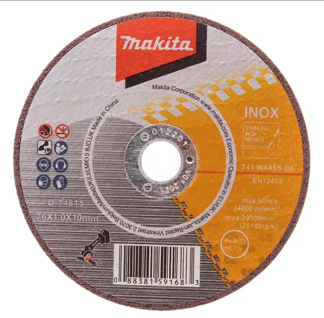 גּלגלי חיתוך עבור MAKITA D-74815-5 פלדת אל-חלד מתכת 5 76mm חבילות להבי חיתוך מעגליים עבור כלי בית DIY DMC300 – תמונה 2