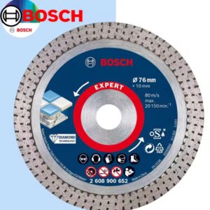 בוש 2608900652 דיסק חיתוך יהלומים מקצועי 1x Expert 76 mm Ø 76 mm מסור זוויתי כלי עזר