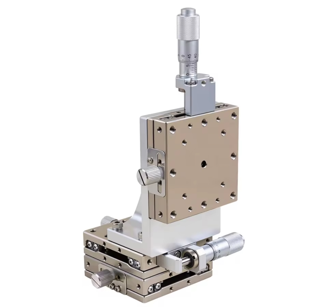שלב הרמה אנכי מנירוסטה עם ציר XYZ, שולחן הזזה בעל 3 צירים לכוונון מדויק LDV40/60