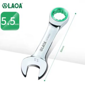 LAOA 5.5-15mm מתכוונן מפתח מחגר ברגים קצר יד כלים DIY קוף ברגים לרכב רכב אוטוומטי החלפת חלקי CR-V