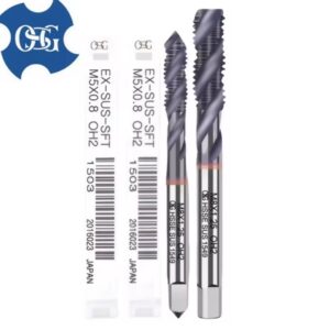 מקדח ספירלי מצופה קובלט מפלדת אל-חלד יפנית OSG, ציפוי TiCN, מקדח מחודד ספירלי M1 M2 M3 M4 M5 M6 M8 M10 M12 (יחידה אחת)