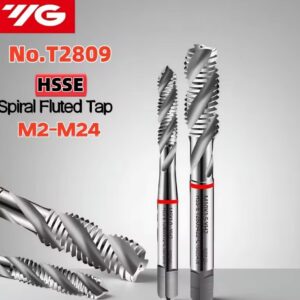 ברז HSSE ספירלי YG T2809 להברגת מכונה לחורים עיוורים M2 M2.5 M3 M4 M6 M8 M10 M12 M14 M16 M18 M20 M22