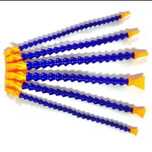 צינור פנאומטי 1/4 אינץ' 3/8 אינץ' 1/2 אינץ' BPS הברגה זכרית פלסטיק גמיש צינור מים שמן נוזל קירור למכונת מחרטה CNC