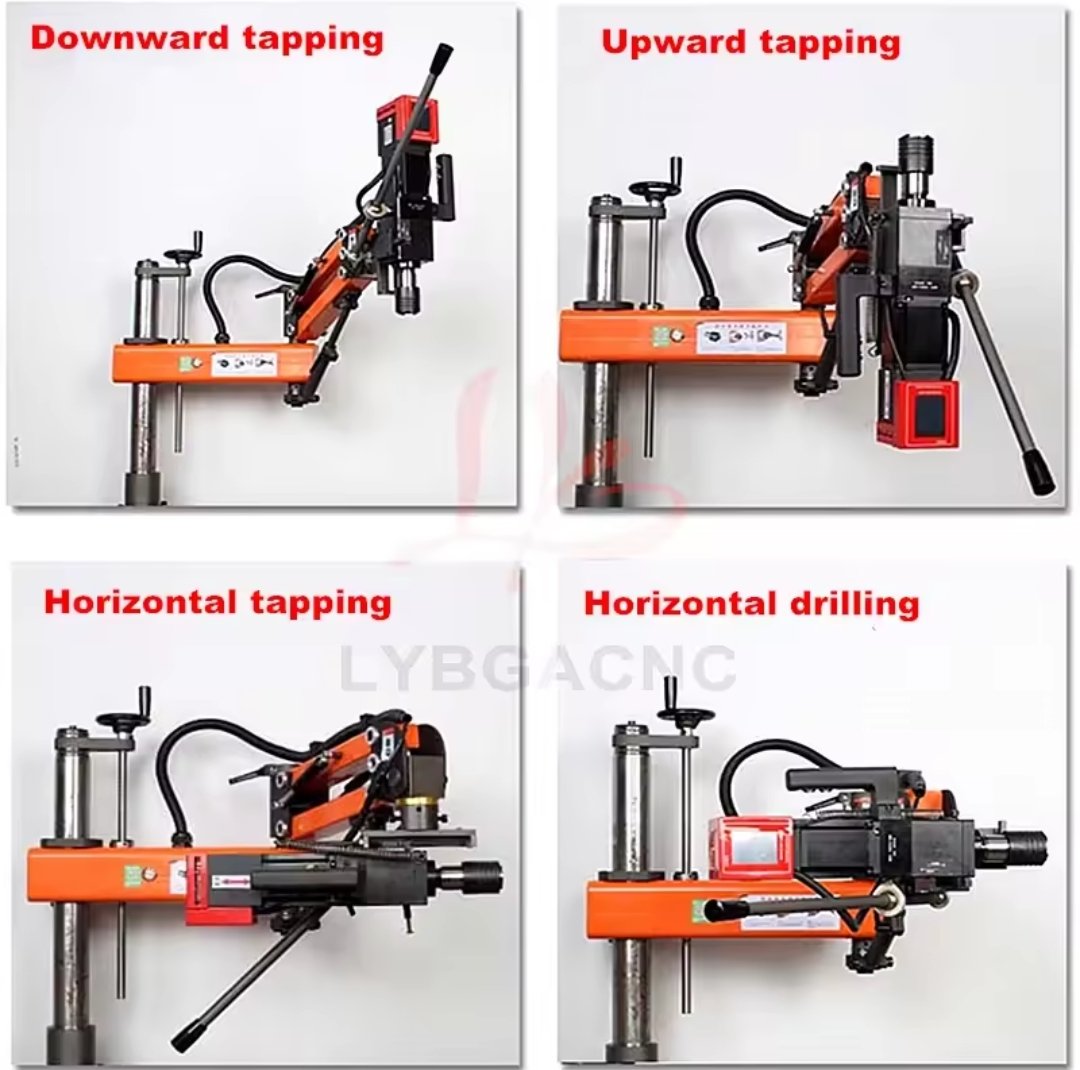 חשמלי tapper 1 ב 2 cnc מכונת קידוח הקשה M3-M6-M24 מנוע עם מכונת הברגה כלי כוח זרוע קל - Зображення 2