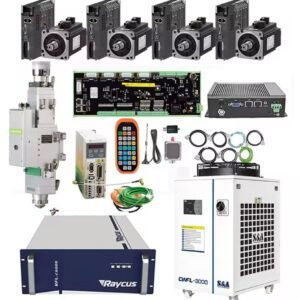 מערכת לייזר Raycus XC3000S RFL-1500/RFL-2000/RFL-3000S/RFL-6000 מקור לייזר 1 ראש לייזר BM110 QBH CWFL-1500 סרבו Huichuan